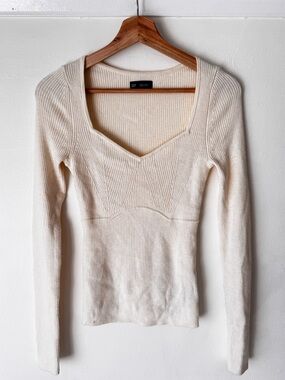 GAP Wool Blend Corset Knit Top